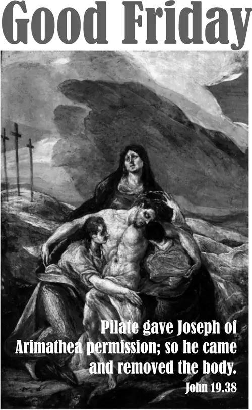 Year B Holy Week Good Friday (grayscale)