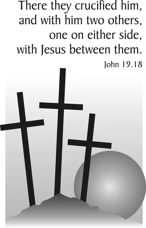 Year B Holy Week Good Friday (grayscale)