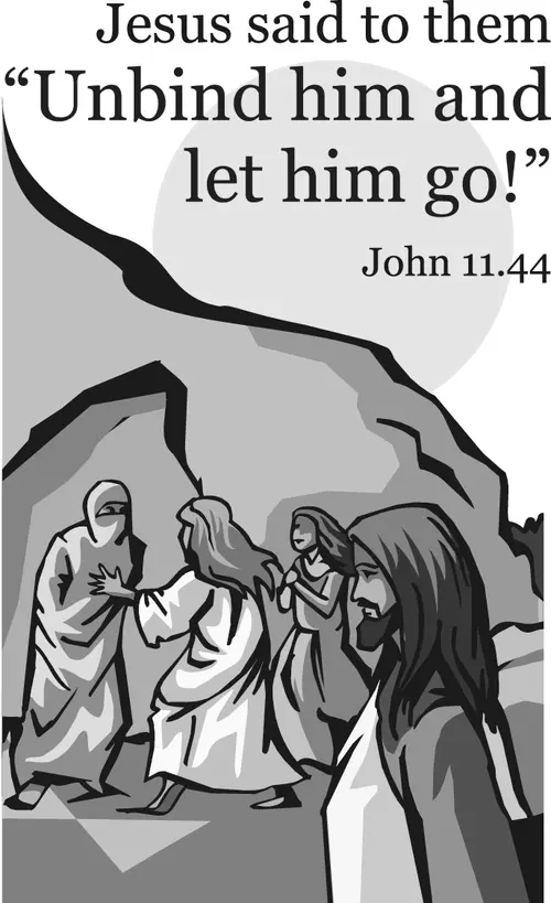 Year A Lent Fifth Sunday (grayscale)