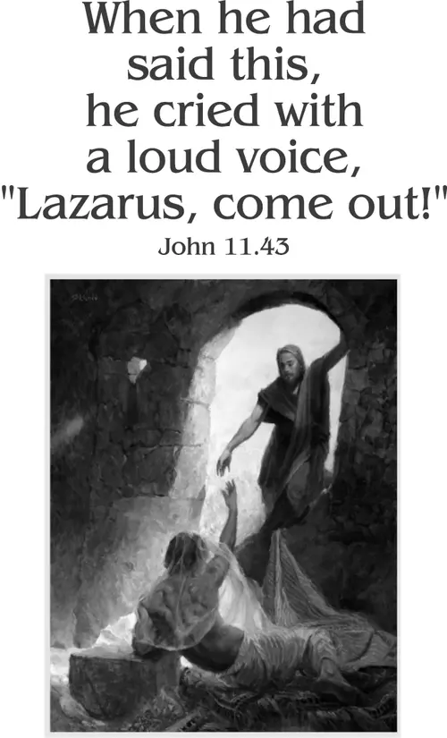Year A Lent Fifth Sunday (grayscale)