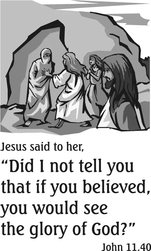 Year A Lent Fifth Sunday (grayscale)
