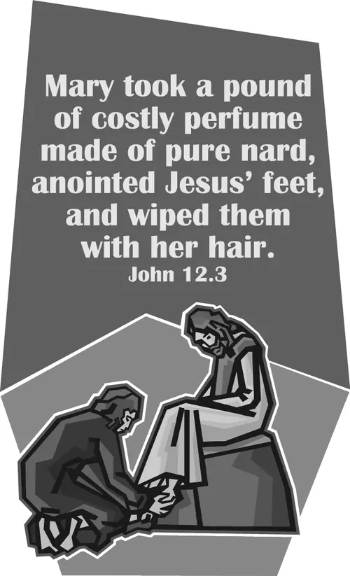 Year C Lent Fifth Sunday (grayscale)