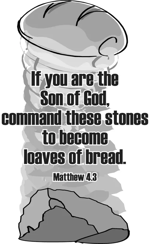 Year A Lent First Sunday (grayscale)