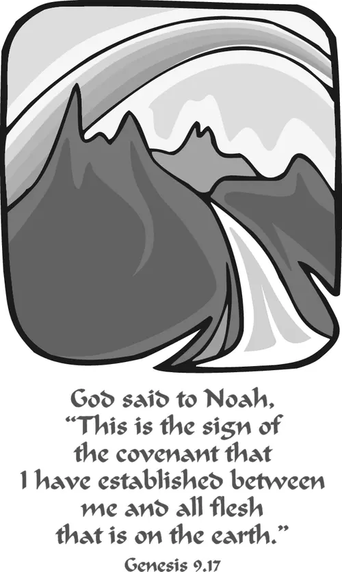 Year B Lent First Sunday (grayscale)