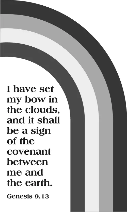 Year B Lent First Sunday (grayscale)