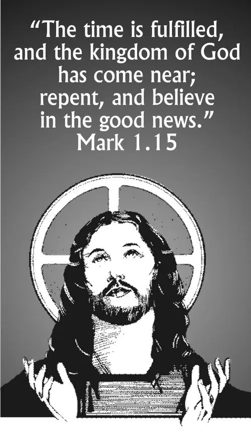 Year B Lent First Sunday (grayscale)