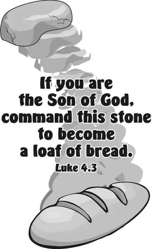 Year C Lent First Sunday (grayscale)