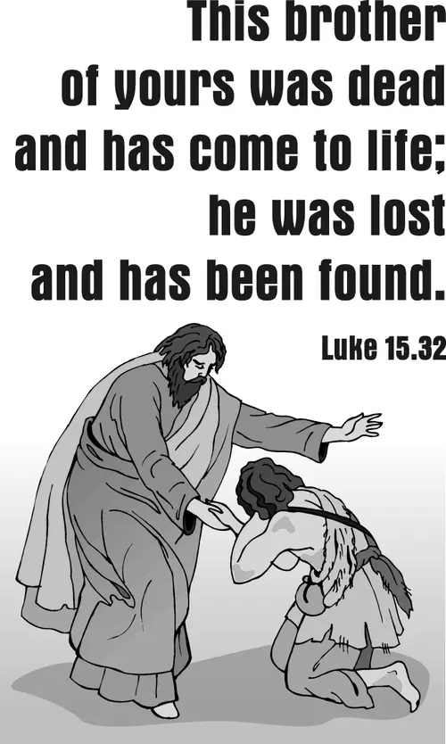 Year C Lent Fourth Sunday (grayscale)