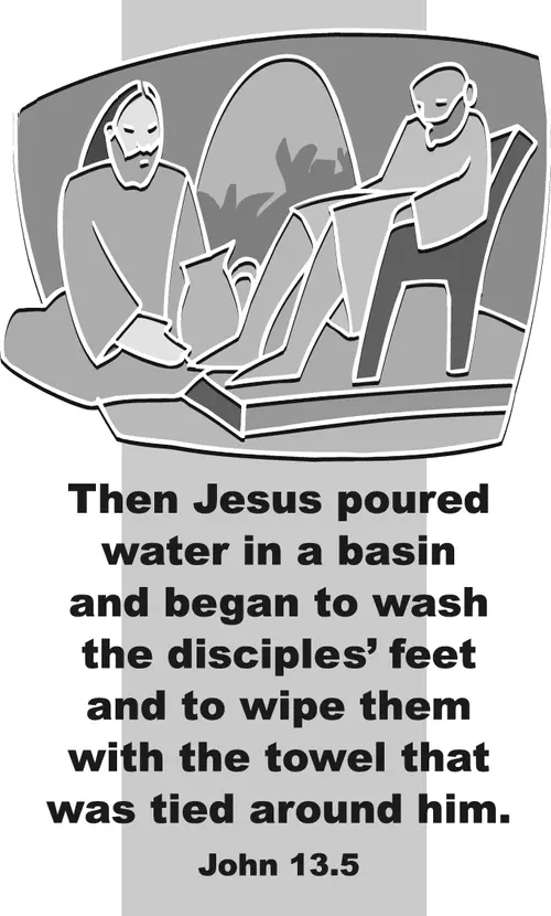 Year A Holy Week Maundy Thursday (grayscale)