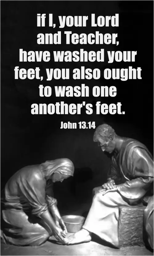 Year A Holy Week Maundy Thursday (grayscale)