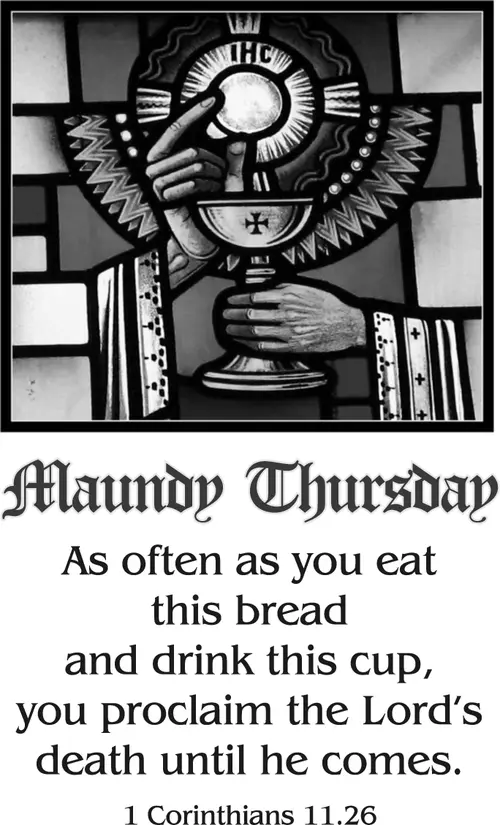Year C Holy Week Maundy Thursday (grayscale)