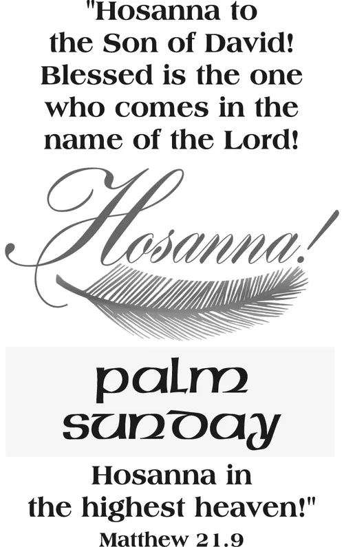 Year A Lent Palm/Passion Sunday (grayscale)