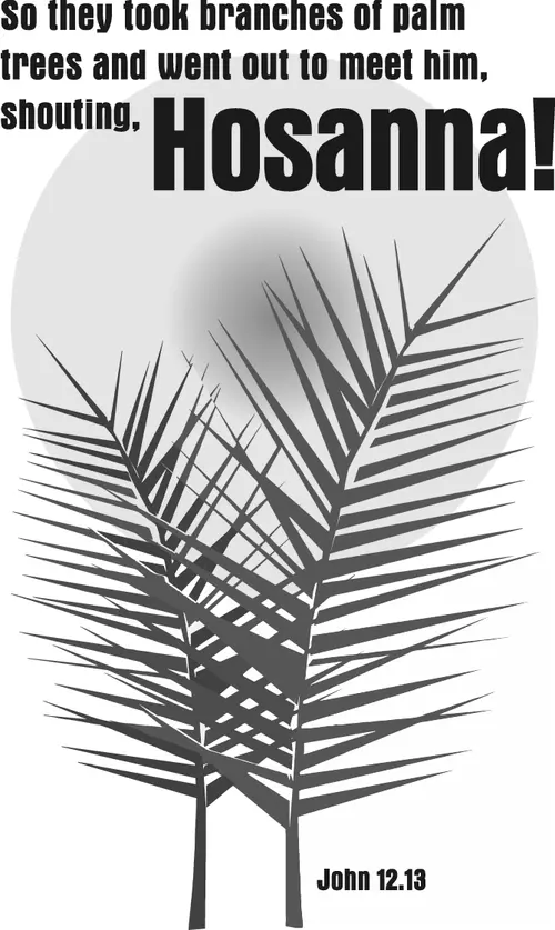 Year B Lent Palm/Passion Sunday (grayscale)