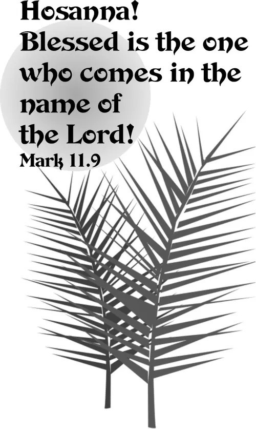 Year B Lent Palm/Passion Sunday (grayscale)
