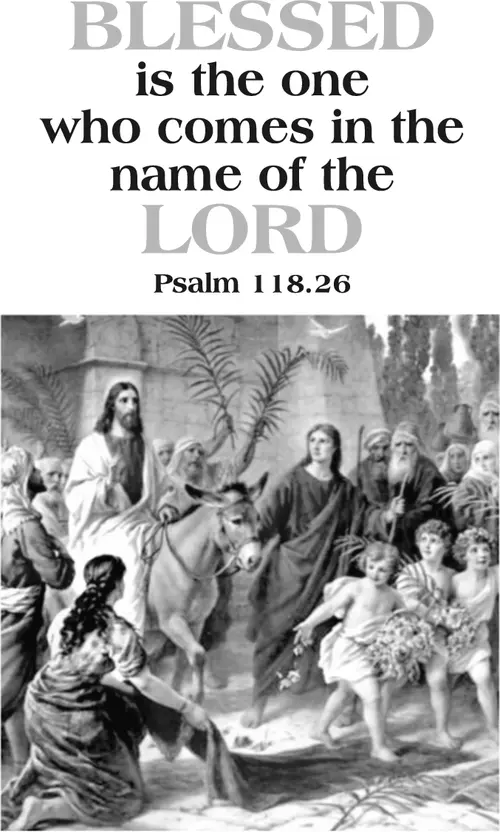 Year B Lent Palm/Passion Sunday (grayscale)