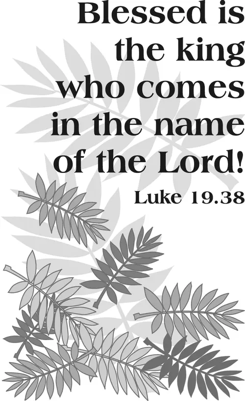 Year C Lent Palm/Passion Sunday (grayscale)
