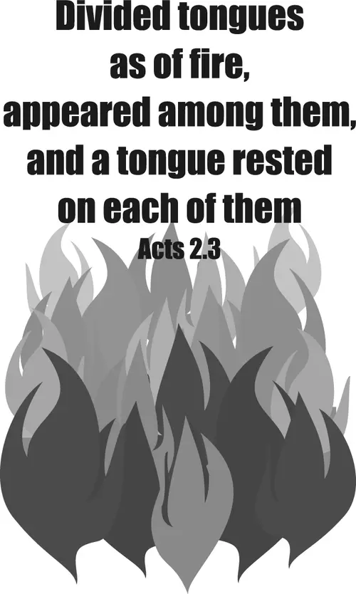 Year A Easter Pentecost Sunday (grayscale)