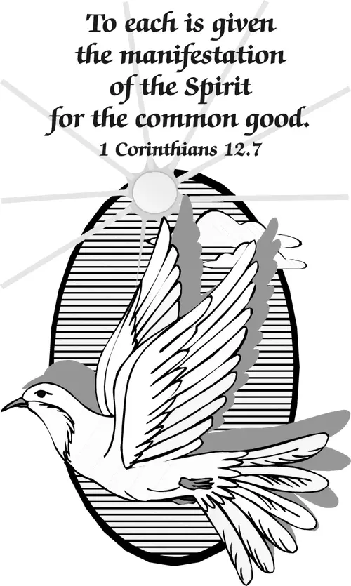 Year A Easter Pentecost Sunday (grayscale)
