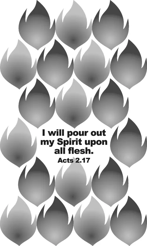 Year A Easter Pentecost Sunday (grayscale)