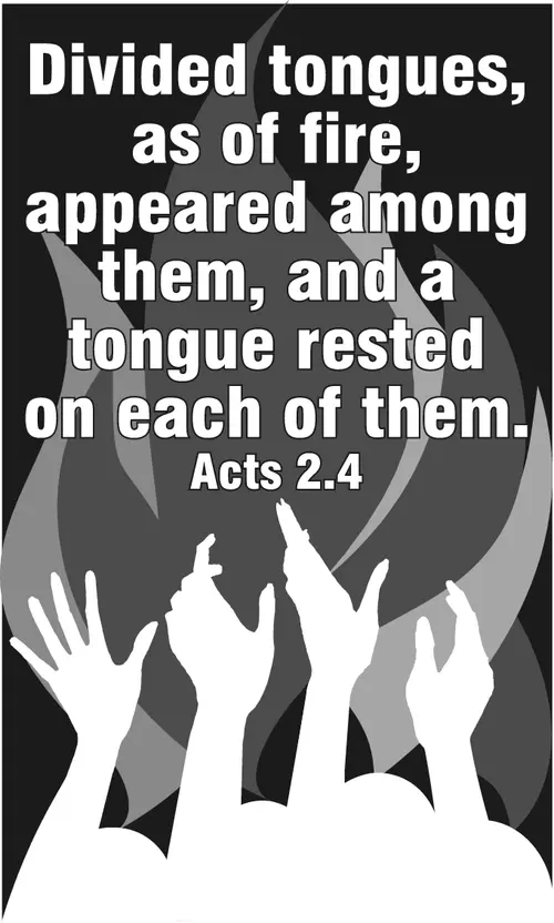 Year B Easter Pentecost Sunday (grayscale)