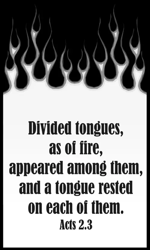 Year B Easter Pentecost Sunday (grayscale)
