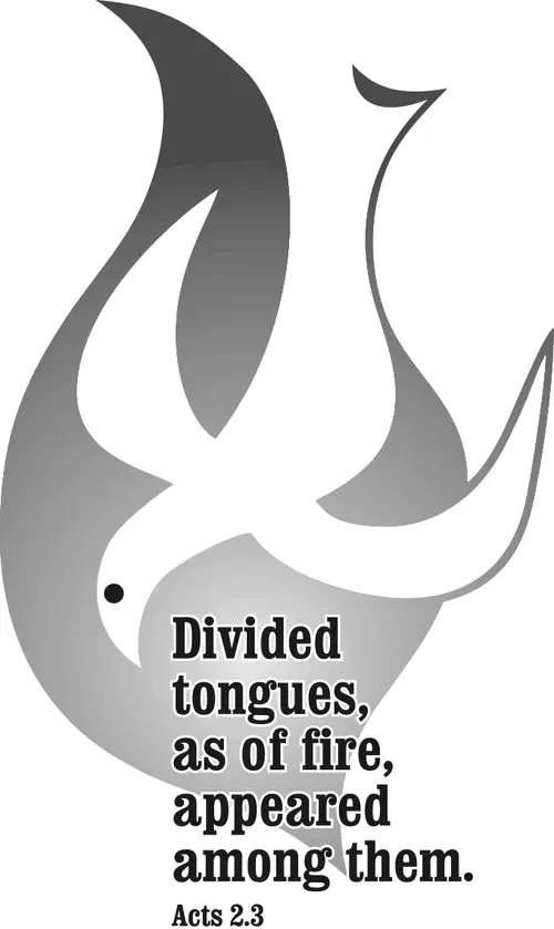 Year B Easter Pentecost Sunday (grayscale)