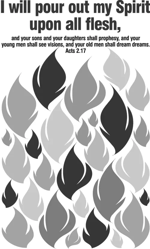 Year B Easter Pentecost Sunday (grayscale)