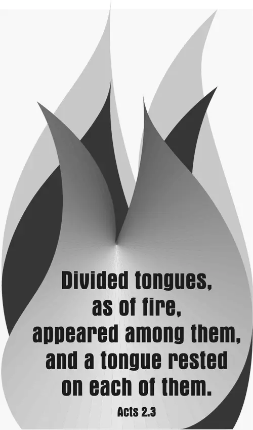 Year C Easter Pentecost Sunday (grayscale)