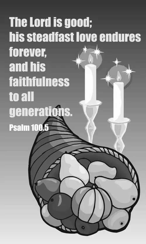 Year C After Pentecost Thanksgiving Day (USA) (grayscale)