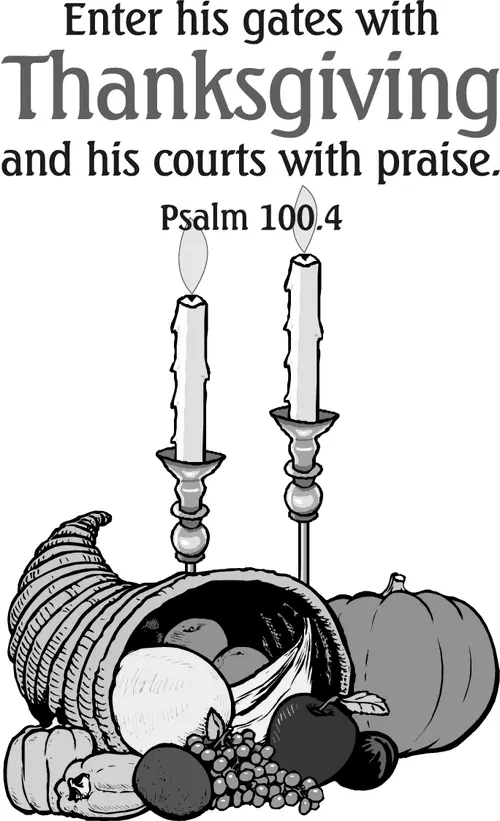 Year C After Pentecost Thanksgiving Day (USA) (grayscale)