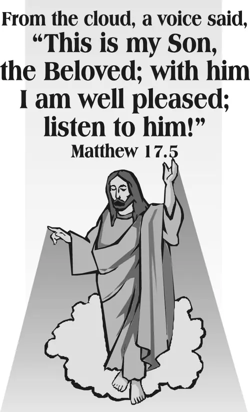 Year A Epiphany Transfiguration Sunday (grayscale)
