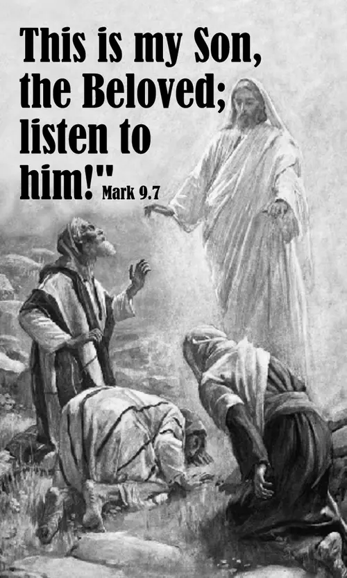 Transfiguration Sunday, Year B (grayscale)