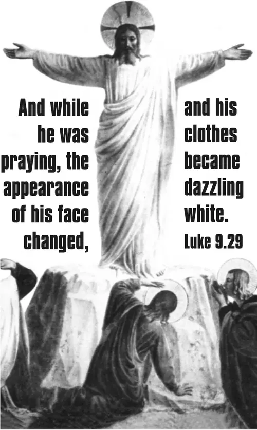 Year C Epiphany Transfiguration Sunday (grayscale)