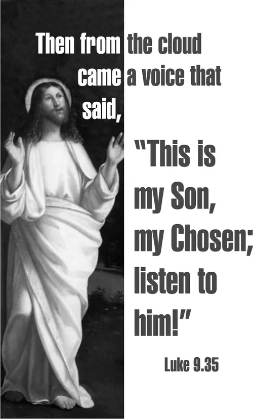 Year C Epiphany Transfiguration Sunday (grayscale)