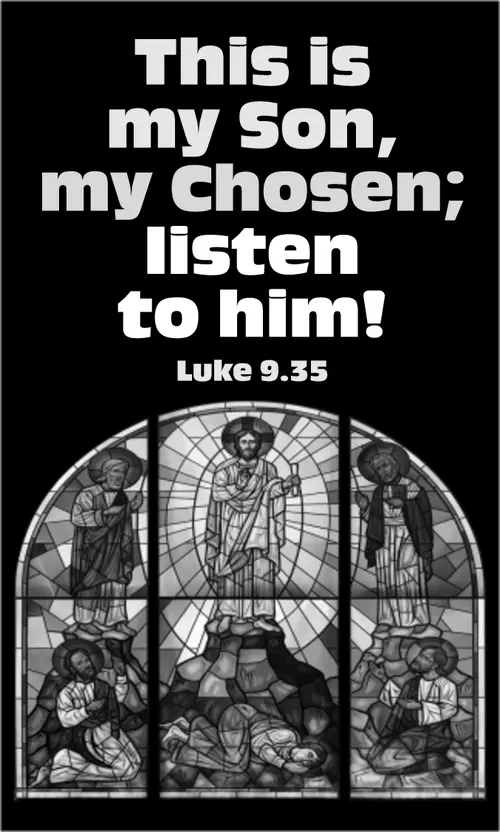 Year C Epiphany Transfiguration Sunday (grayscale)