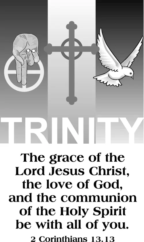 Year A After Pentecost Trinity Sunday (grayscale)