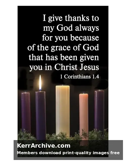 Year B Advent First Sunday — 1 Corinthians 1:4