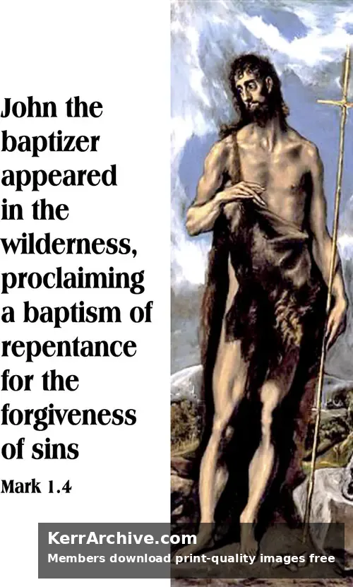 Year B Advent Second Sunday — Mark 1:4