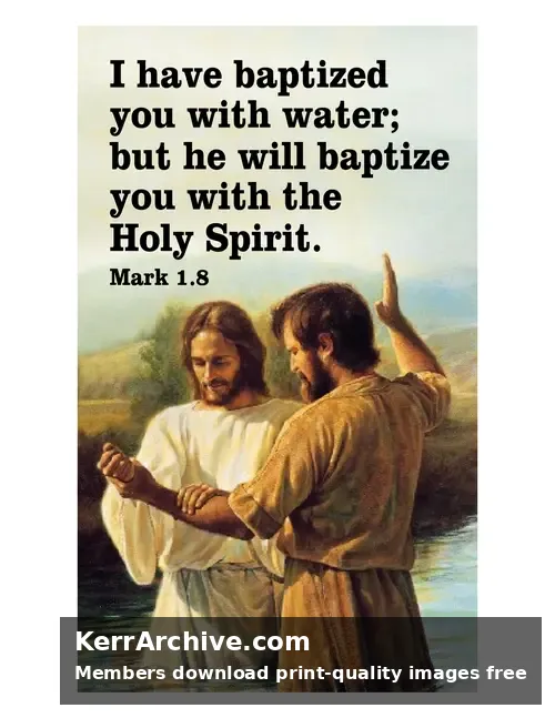 Year B Advent Second Sunday — Mark 1:8