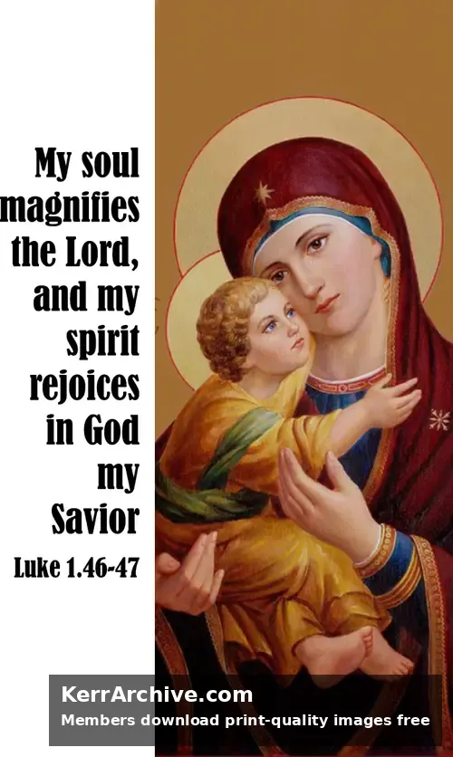 Year A Advent Sunday — Luke 1:46, 47