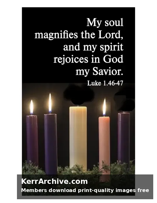 Advent Sunday — Luke 1:46-47