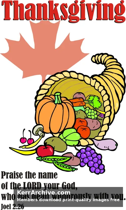 Year B After Pentecost Thanksgiving Day (USA)