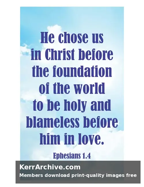 Year C Christmas Second Sunday — Ephesians 1:4
