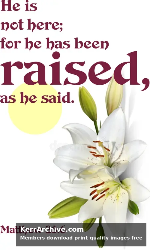 Year A Easter Sunday — Matthew 28:6
