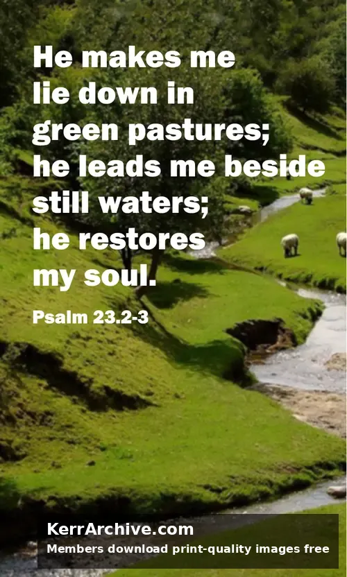 Year A Easter Four Sunday — Psalms 23:2 3