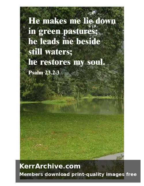 Year C Easter Four Sunday — Psalms 24:2, 3