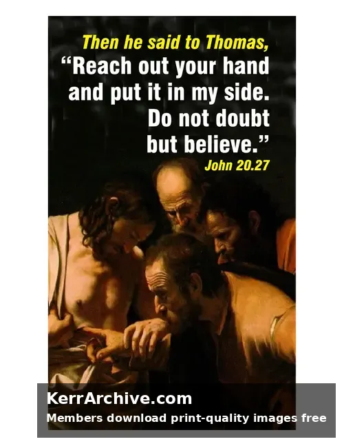 Year C Easter Second Sunday — John 20:27