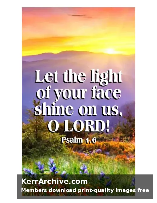 Year B Easter Sunday — Psalms 4:6