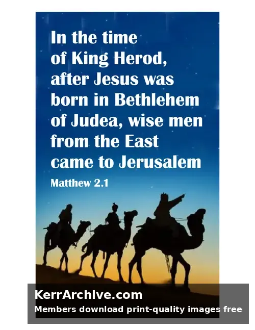 Year B Epiphany Sunday — Matthew 2:1