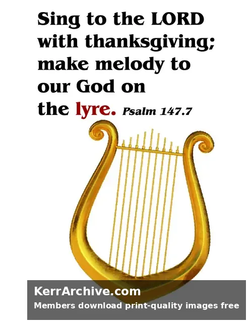 Year B Epiphany Sunday — Psalms 147:7